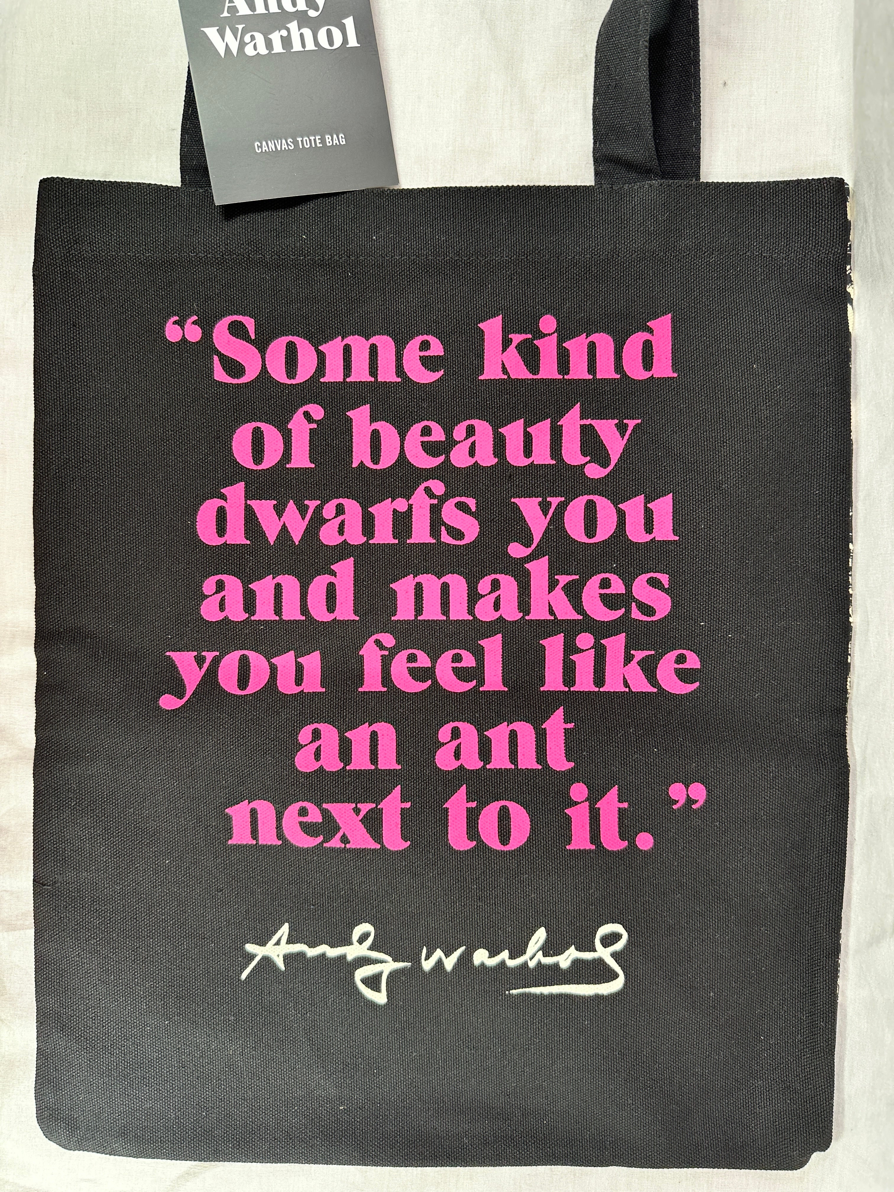 Andy Warhol Flowers Canvas Tote Bag - Pink | Azio Media - Books
